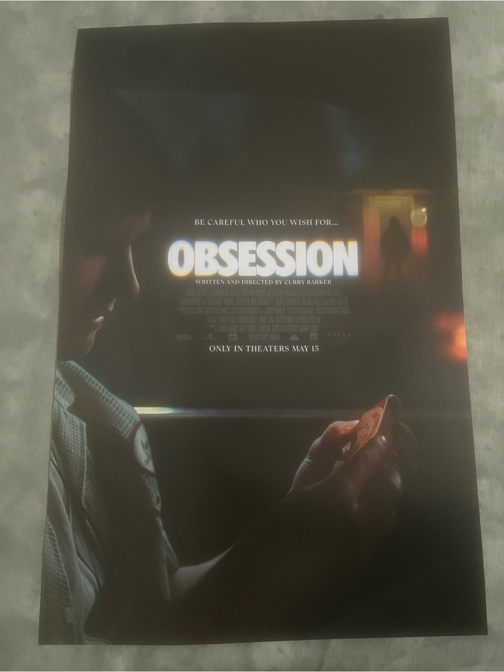 Obsession MOVIE POSTER 11x17 (MICHAEL JOHNSTON/INDE NAVARETTE)Curry Baker Origin